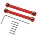 High Clearance 39mm Y Links Replacement for Axial SCX24 1/24 (Metaal) Onderdeel upgraderc Red 