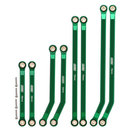 High Clearance 4 Links Set for Axial SCX24 Jeep Gladiator 1/24 (Aluminium) Onderdeel Injora Green 