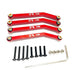 High Clearance Chassis Linkage Kit for FMS FCX24 1/24 (Metaal) Onderdeel upgraderc Red 