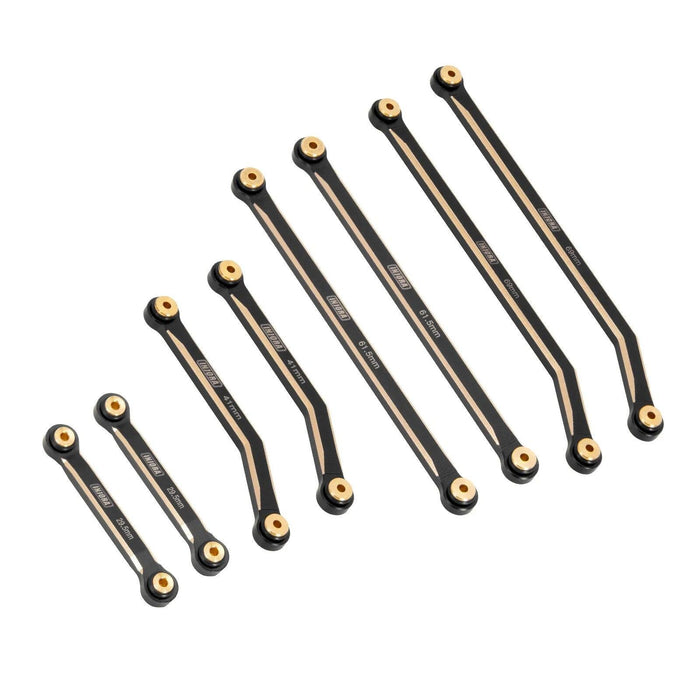 High Clearance Chassis Links Set for Axial SCX24 Deadbolt, B17 1/24 (Messing) - upgraderc