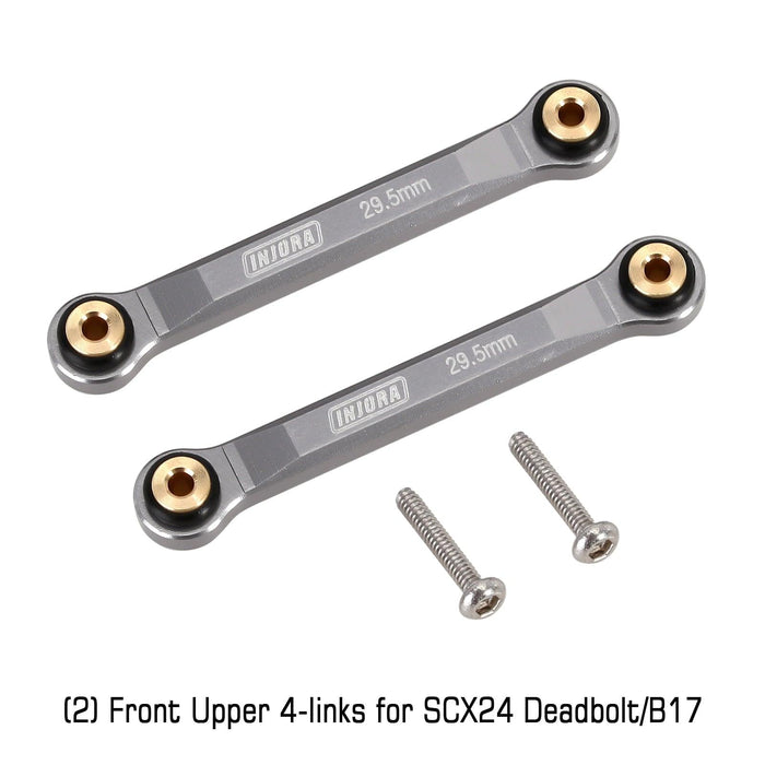 High Clearance Linkage Set for Axial SCX24 LWB 1/24 (Aluminium) Onderdeel Injora 2PCS 29.5mm Links 1 