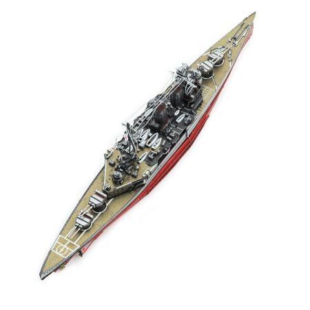 HMS HOOD Battleship 3D Model (3PCS Messing) Bouwset Piececool 