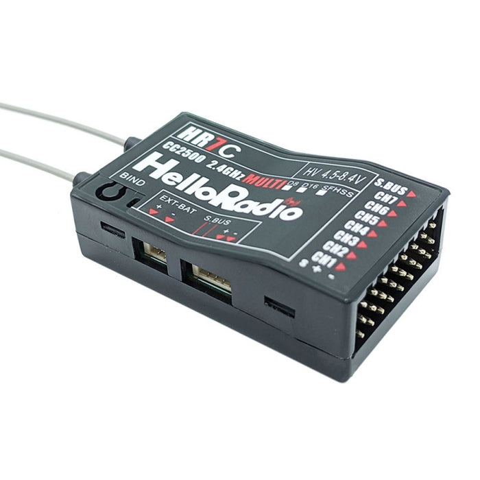 HelloRadioSky HR7C 4in1 2,4GHz 7Ch. Receiver (Black)