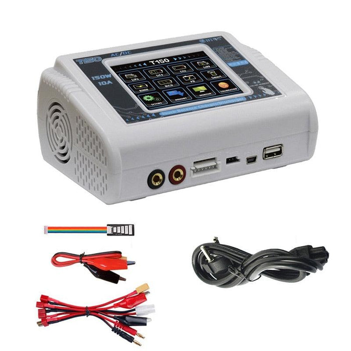 HTRC T150 Smart Battery Charger AC/DC 150W 10A Lader HTRC White EU plug 