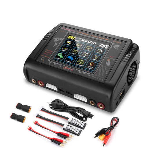 HTRC T400 Pro LiPo Battery Charger Dual Channel Touch Screen - upgraderc