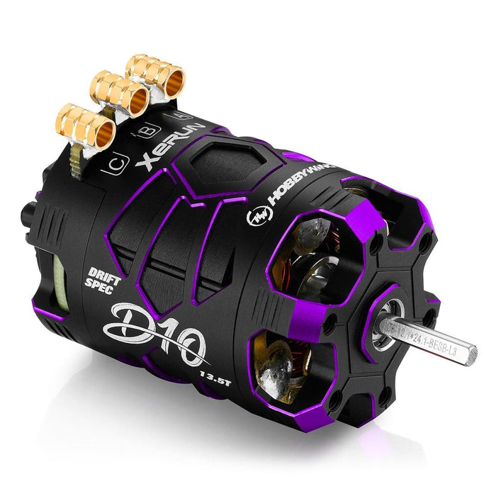 Hobbywing Xerun D10 Drift Brushless Motor (13.5T) (Purple)