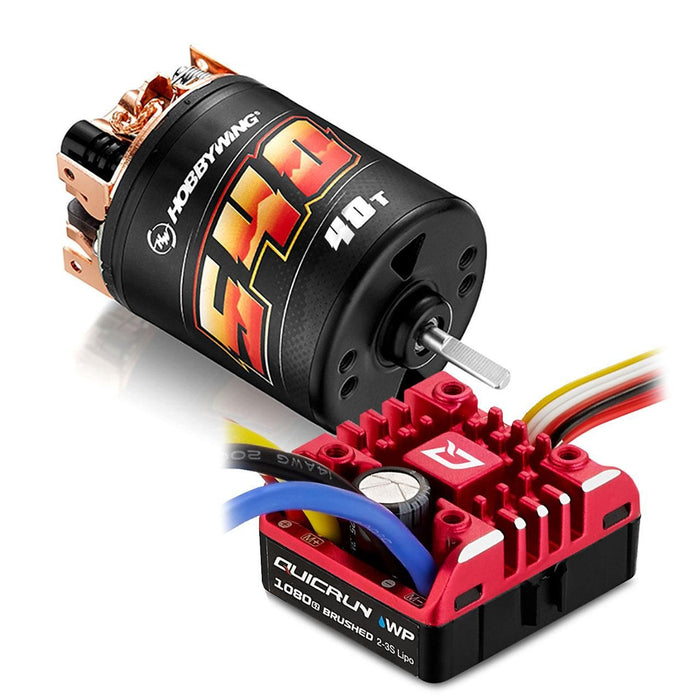 Hobbywing QuicRun WP1080 G2 ESC, 540 Motor Combo (40T)