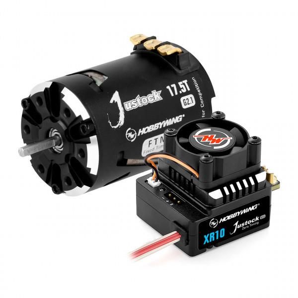 Hobbywing XR10 Justock G3S ESC/SD G2.1 2450kV Motor Combo (17.5T)