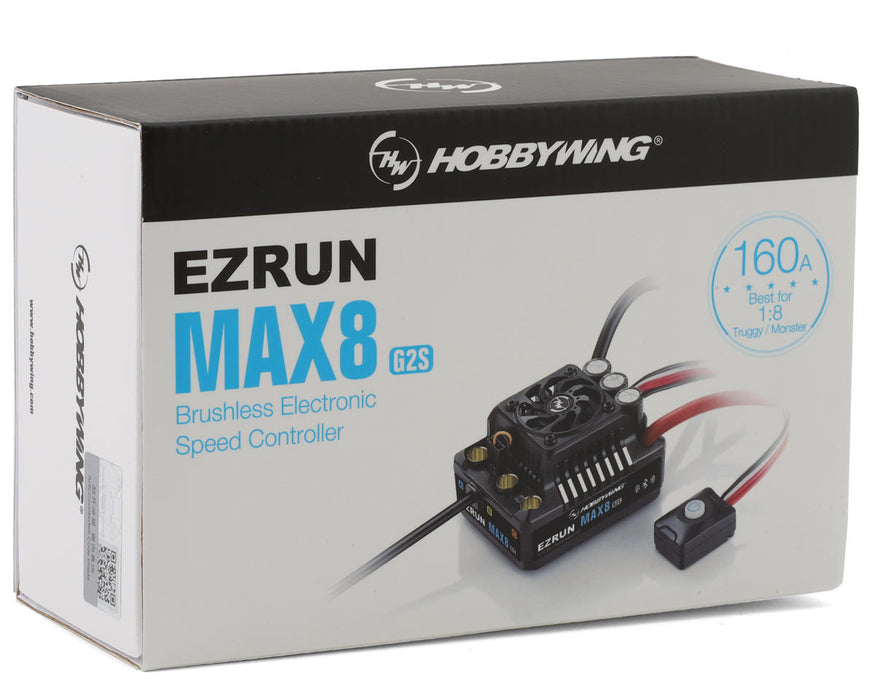 Hobbywing EZRun Max8 G2s 1/8 wasserdichter bürstenloser Regler (XT90)