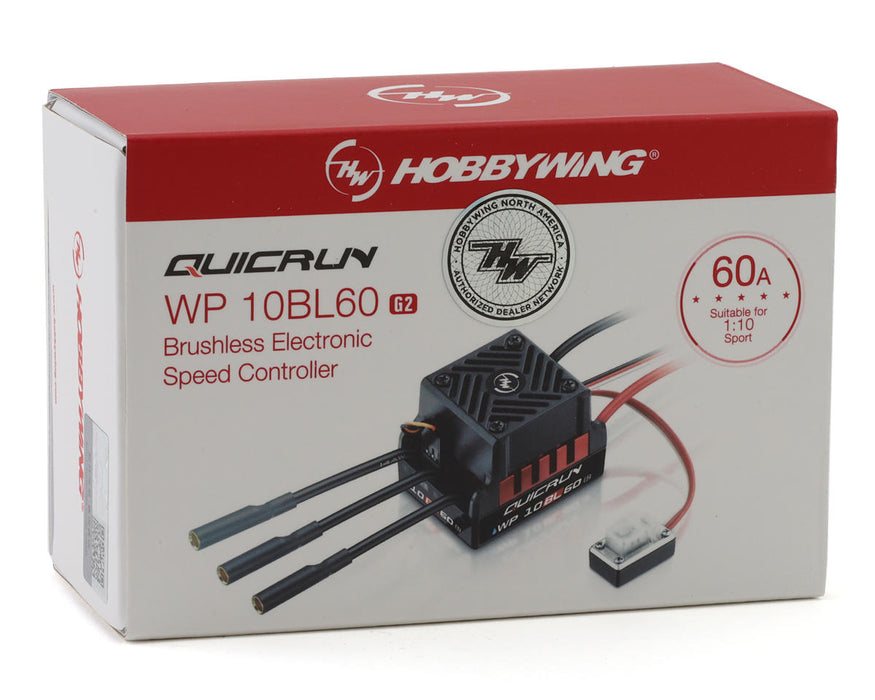 Hobbywing Quicrun WP-10BL60 G2 Waterproof Sensorless Brushless ESC