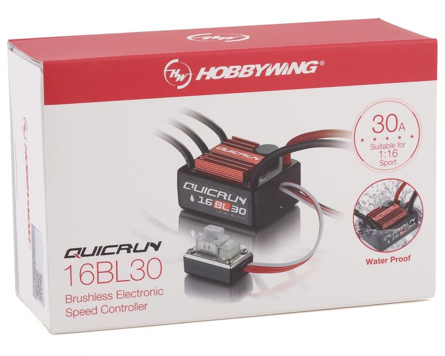 HobbyWing Quicrun WP-16BL30 1/18Waterproof Brushless ESC (Tamiya)