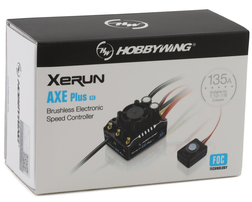 HobbyWing Xerun AXE R3 Waterproof Sensored Brushless ESC (XT60)