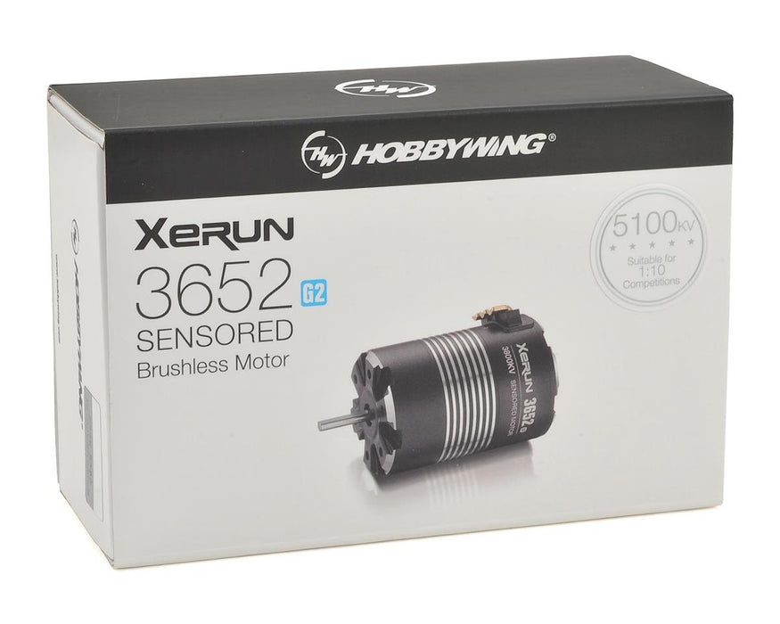 Moteur sans balais sensoriel Hobbywing Xerun SCT 3652SD G2 (5100kV) (arbre de 5 mm)