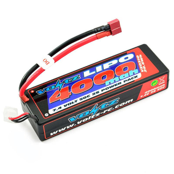 VOLTZ Batterie LiPo 4000mAh 2S 7.4V 50C pour GMade R1 Rock Buggy 1/10 (VZ0310)
