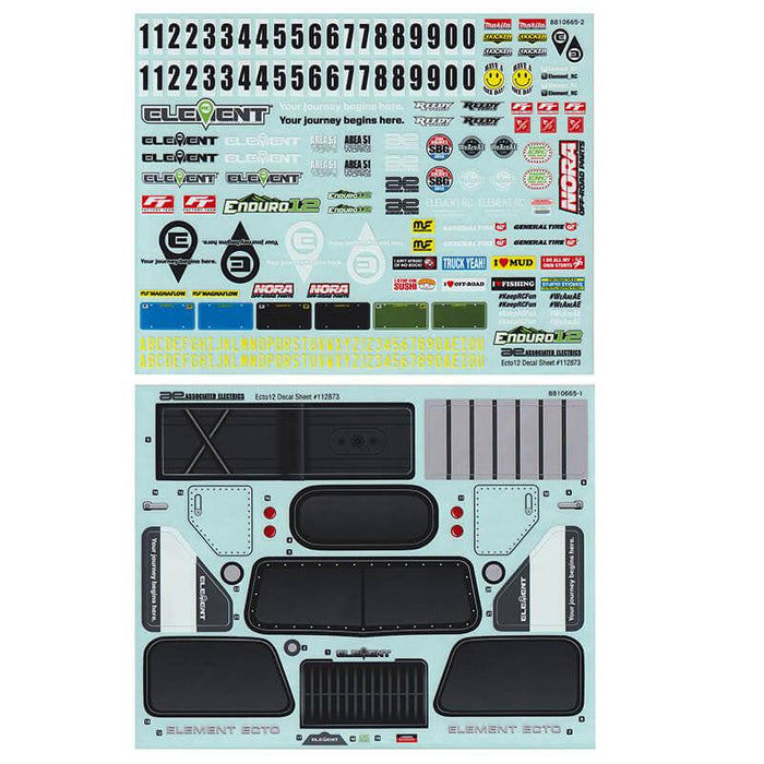 Decals for Element RC Enduro12 Ecto 1/12 (EL41140)