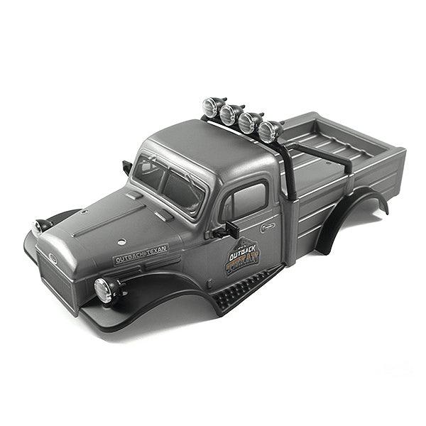Texan Grey Complete Pre-Built Body Shell for FTX Outback Mini 2.0 1/18 (FTX9392GY)
