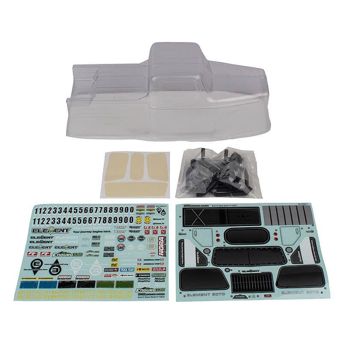 Clear Body Shell Set for Element RC Enduro12 Ecto 1/12 (EL41139)