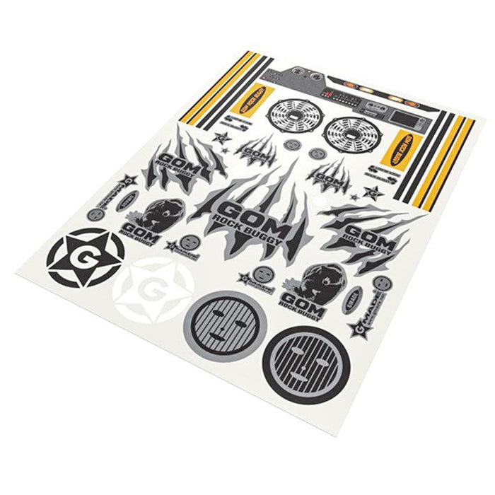 Feuille de décalcomanies pour GMade GR01 GOM 1/10 (GM60051)