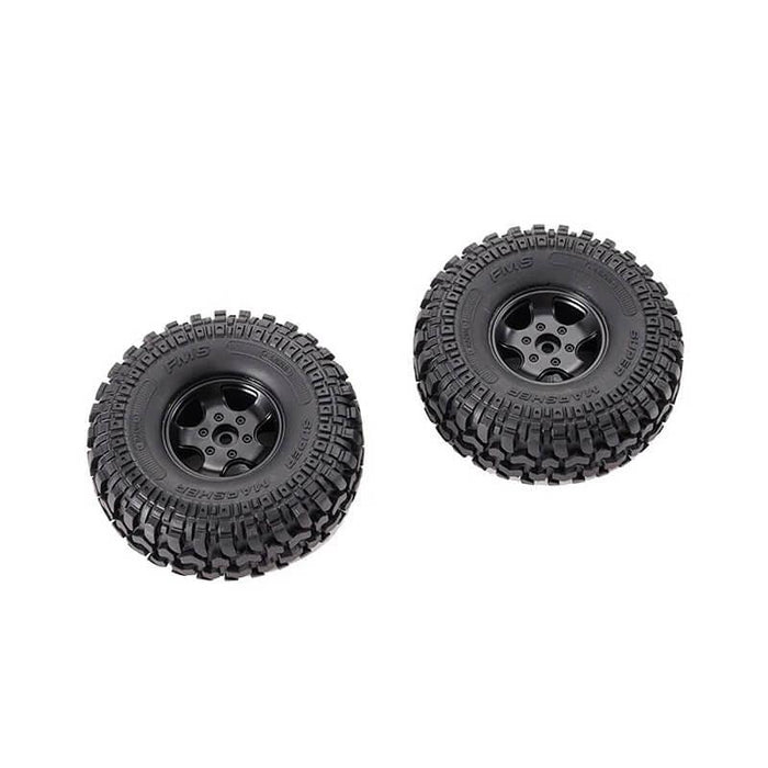 2PCS Wheel Assembly for FMS FCX10 LC80 1/10 (FMS-C3722)