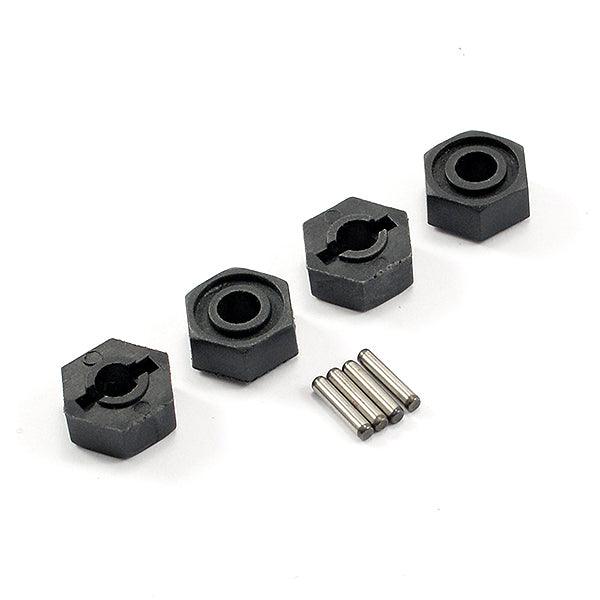 4PCS Wheel HEX with Pins for FTX Fury 2.0, Hi-Rock 1/10 (FTX9168)