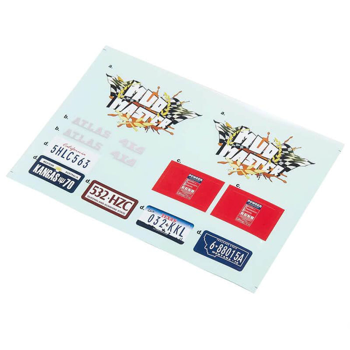 Aufkleberbogen für ROC Hobby Atlas 4x4 1/10 (ROC-C1572)