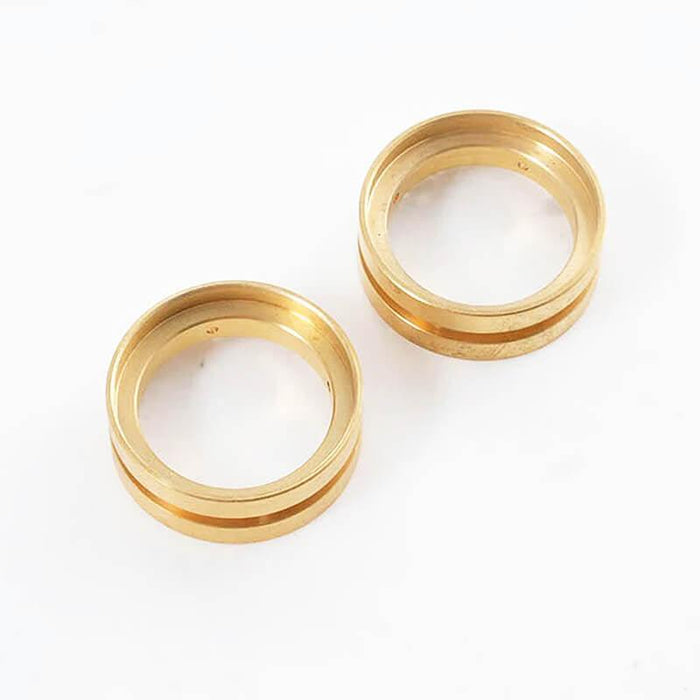 2PCS Messing-Rad-Gegengewicht für FMS FCX10 1/10 (FMS-C3344)