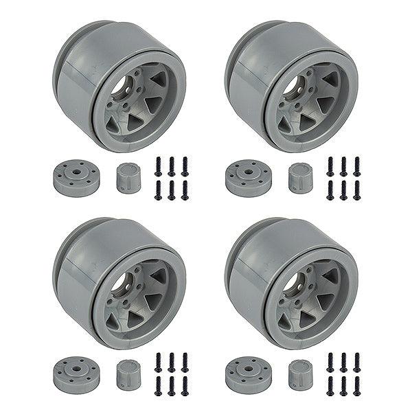 Trigon 1.55" Silver Wheel Rims for Element RC Enduro SE 1/10 (EL42110)