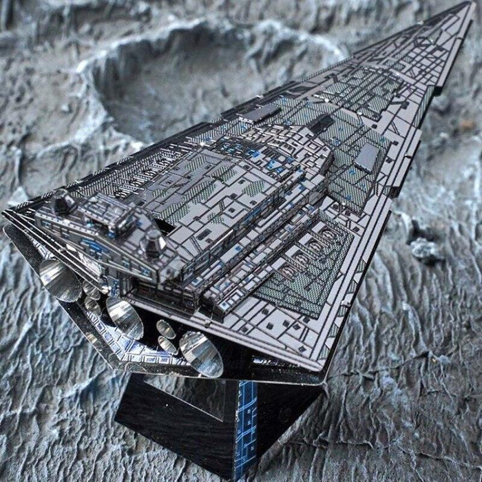 Imperial Star Destroyer 3D Model Puzzle (Metaal) - upgraderc