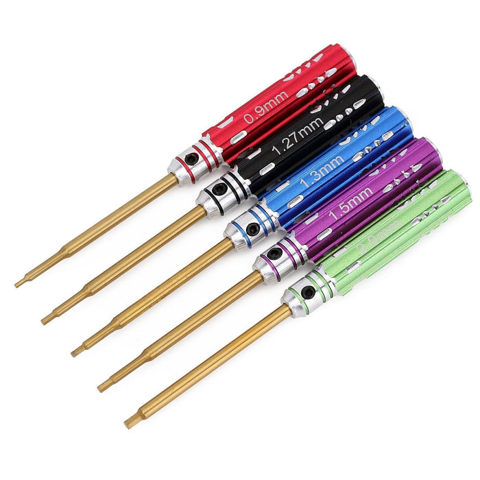 Injora 5Pcs 0.9/1.27/1.3/1.5/2.0mm Hex tool set Gereedschap Injora
