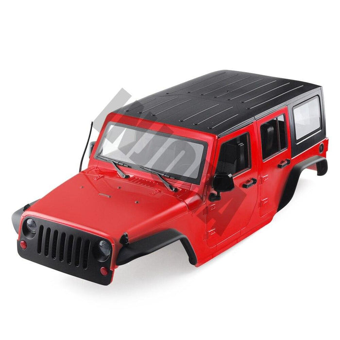Injora Jeep Wrangler unassembled hard body for Axial SCX10 II (313mm) Body Injora Red CSL-CK01 