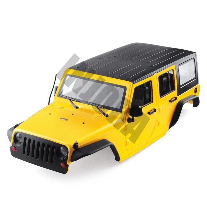 Injora Jeep Wrangler unassembled hard body for Axial SCX10 II (313mm) Body Injora Orange CSL-CK03 