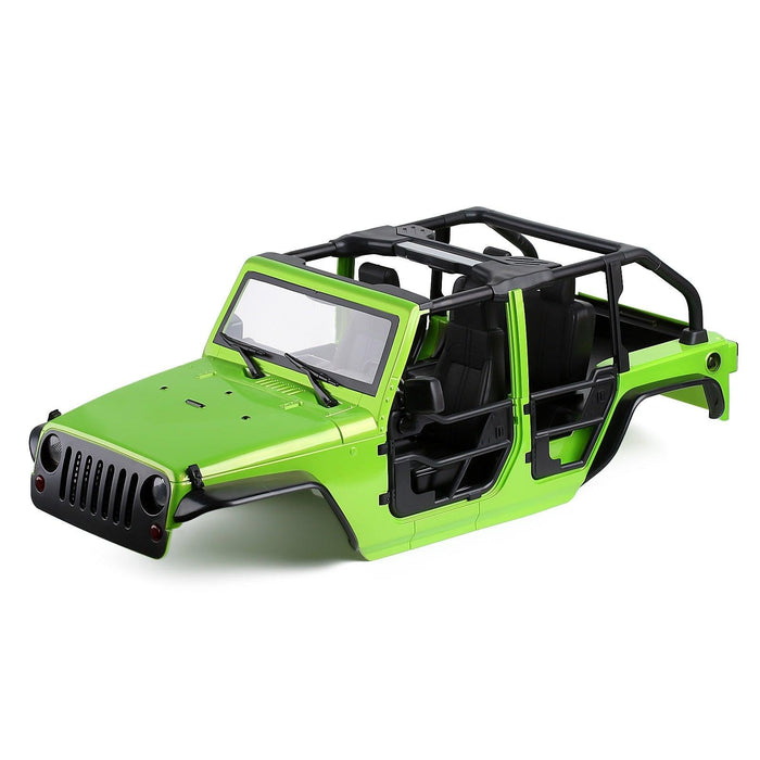 Injora Jeep Wrangler unassembled hard body for Axial SCX10 II (313mm) Body Injora Green CSL-CK03 