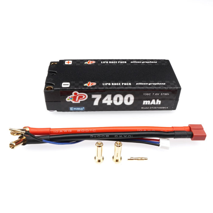 Intellect MC4 7400mAh 130C 7,6V 2S LiHV Silicon Graphene Mid-Shorty Hardcase Battery