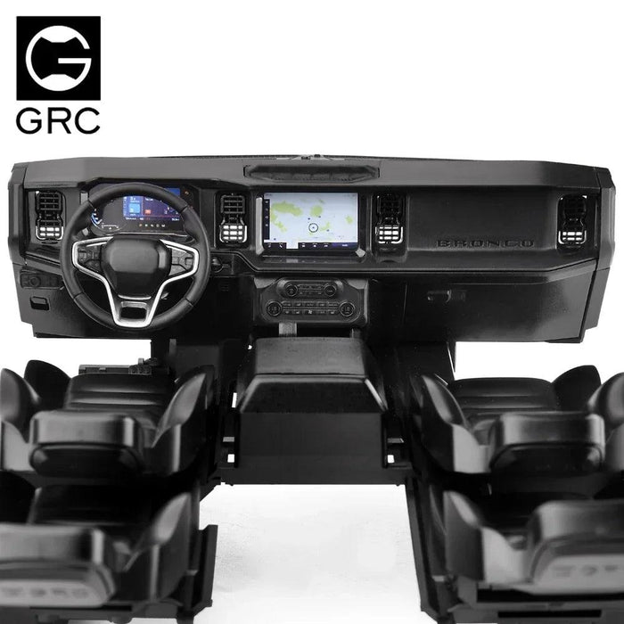Interior Kit w/ Dashboard / Seat for Traxxas TRX4 New Bronco 1/10 (Plastic) G175GT G175GB - upgraderc