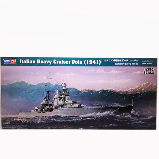 Italian Heavy Cruiser Pola M1941 1/350 Model (Plastic) Bouwset HobbyBoss 