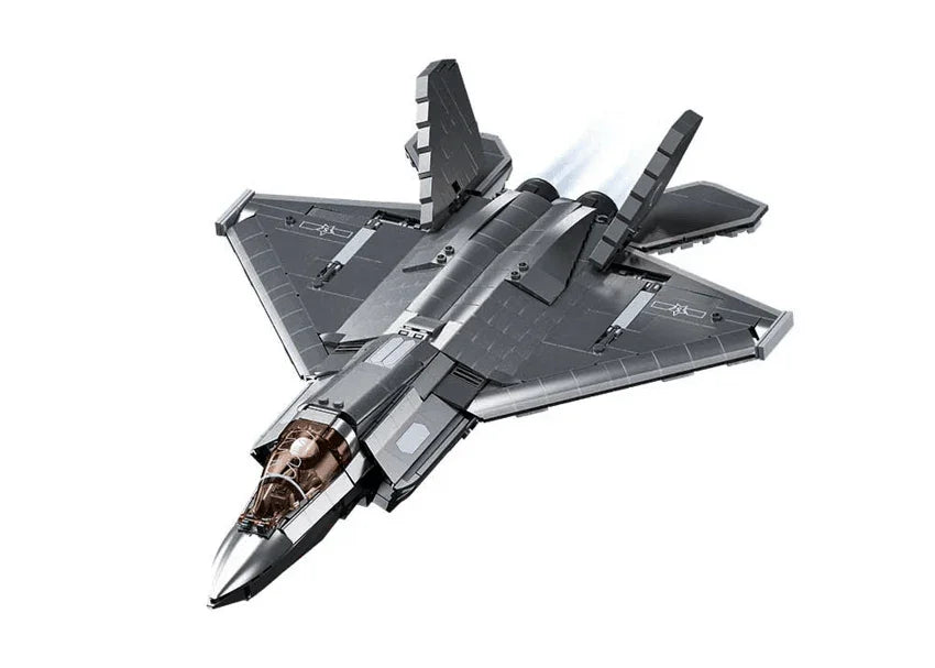 J-35 Stealth Fighter Model Building Blocks (838 Stukken) - upgraderc