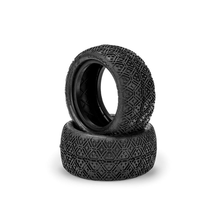 2PCS JConcepts Double Bar Argent Composé, Pneus Arrière Buggy 2wd 2,2"