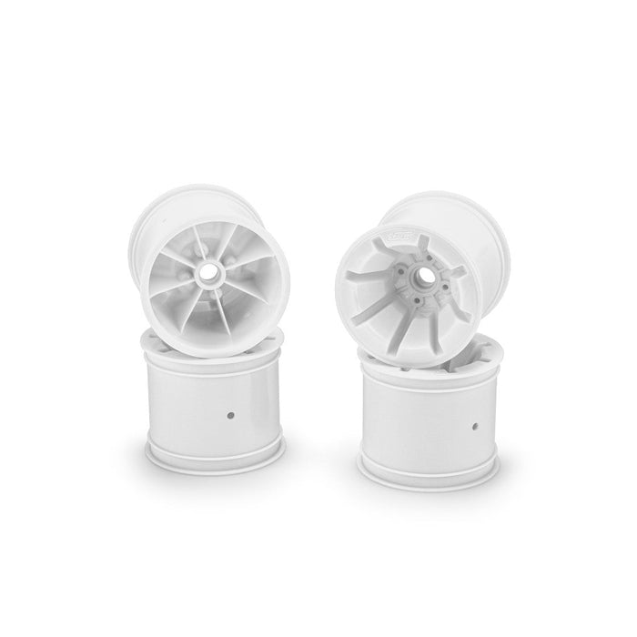 4PCS Jconcepts Pioneer RC10T 2.2" Wide Front Wheel (White)