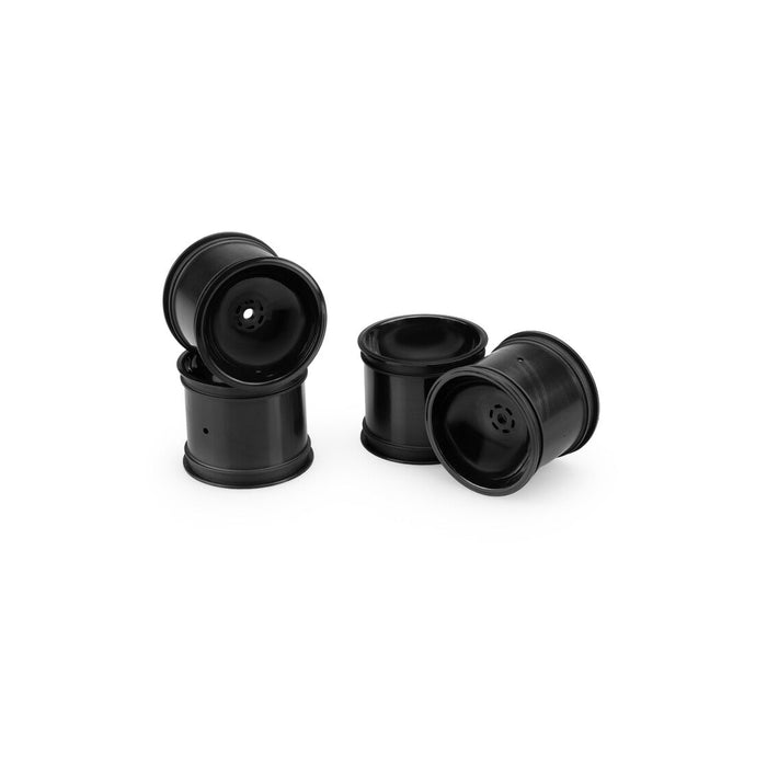 2PCS Jconcepts Super Dish Rustler, Stampede 2.2" Rear Wheels (Black)