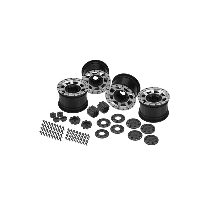 4PCS Jconcepts Vengeance 2.2" Axial Yeti 12mm with Caps & Adaptors