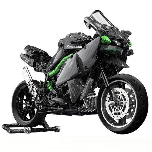 Kawasaki H2R Motorcycle Building Blocks Model (838 stukken) - upgraderc