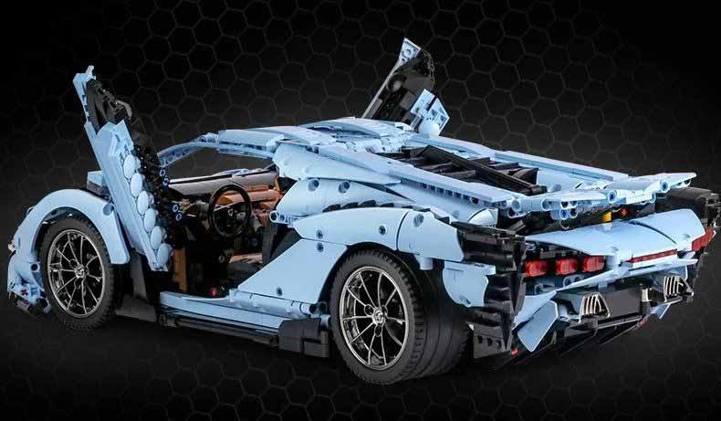 Lamborghini Sian met afstandsbediening (3819 stukken) Bouwset upgraderc 