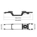 LCG Chassis Frame Kit for Traxxas TRX4M Defender Bronco K10 F150 1/18 (Koolstofvezel) - upgraderc