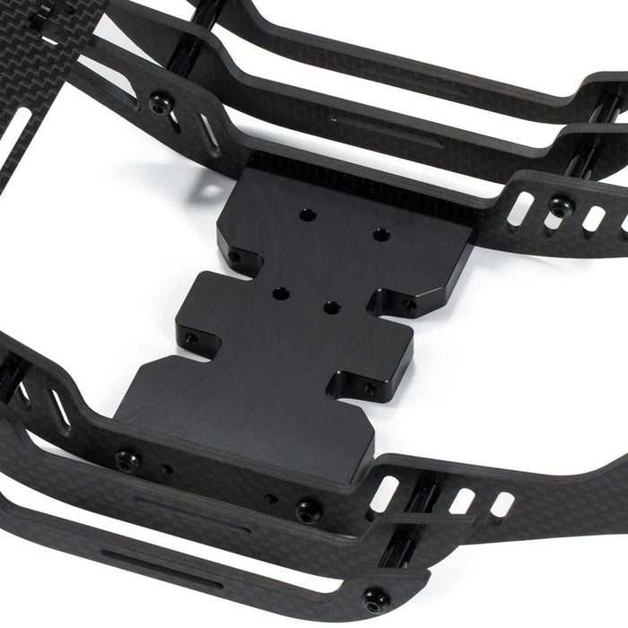 LCG Chassis Kit Frame w/ Delrin Skid for Axial SCX10 II 1/10 (Koolstofvezel) - upgraderc