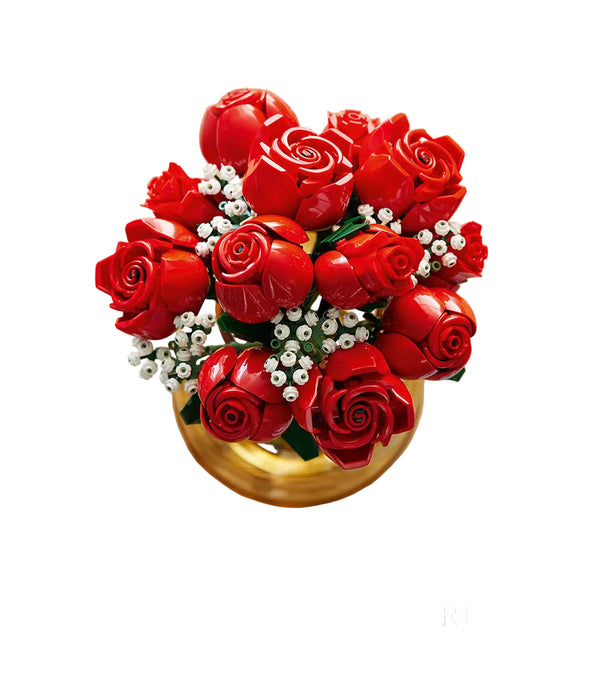 10328 Bouquet of Roses Model Building Blocks (822 Stukken)