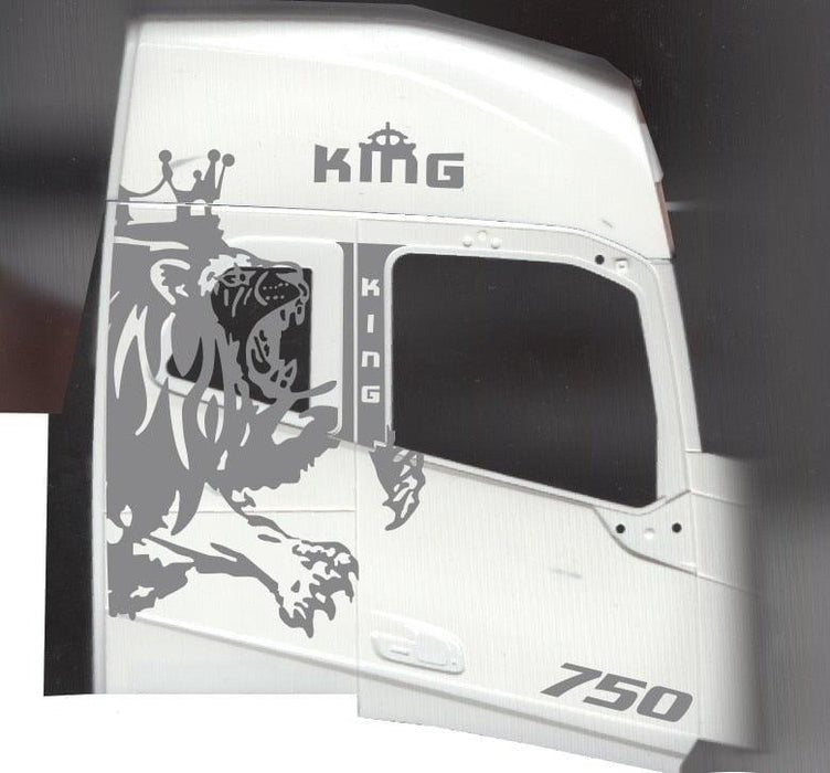 Lion Painting Sticker for Tamiya Truck 1/14 (Metaal) Onderdeel RCATM 