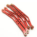 Lower/upper Link Rod Sets for Axial Wraith (Aluminium) Onderdeel Yeahrun Red Upper 