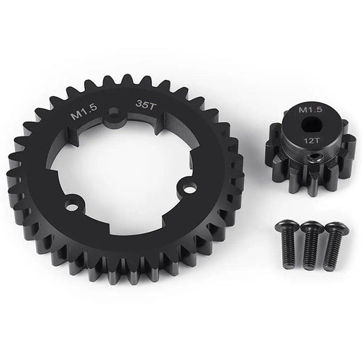 M1.5 12T Motor Gear 35T Spur Gear Set for Traxxas X-Maxx 6S 8S 1/5 (Staal) - upgraderc