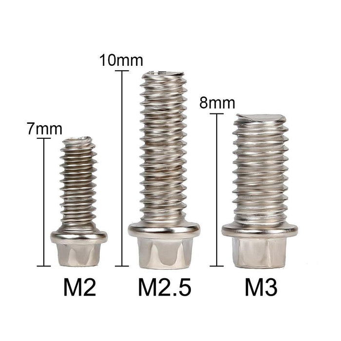 M2, M2.5, M3 screws (RVS) Schroef Injora 