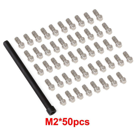 M2, M2.5, M3 screws (RVS) Schroef Injora 50pcs M2 